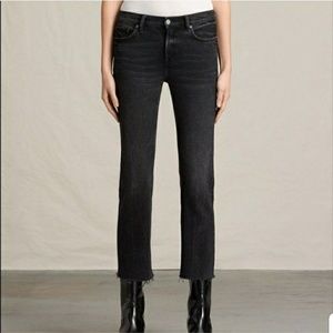 All Saints Zoe cropped Bootcut jeans
